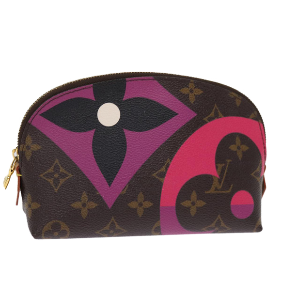 LOUIS VUITTON Monogram Game On Pochette Cosmetic PM Pouch M80283 LV Auth 75153 - Picture 1 of 16